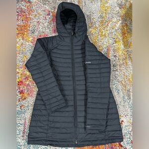 Columbia Omni Heat Black Puffer Jacket with Quilted Design